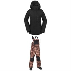 Volcom V.CO Aris GORE-TEX Jacket ​+ Creston 3D Stretch Bibs - Women's 2024